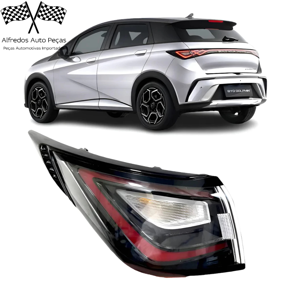 Lanterna Traseira Canto Byd Dolphin 2023 2024 2025 2026 Esquerdo Motorista Vermelho EM2E-4133010