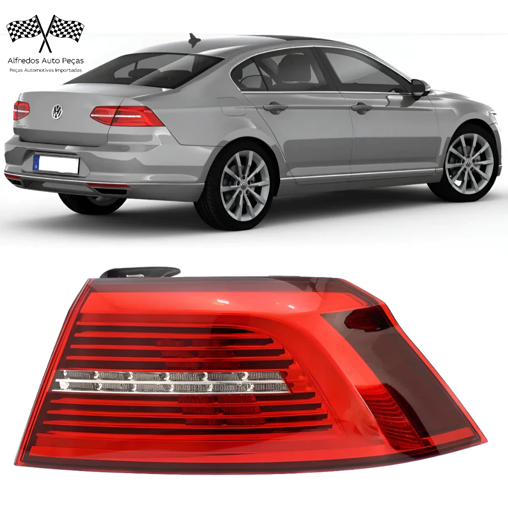 Lanterna Canto Led Volkswagen Passat 2017 2018 2019 Direito Passageiro  Vermelho 3G5945208