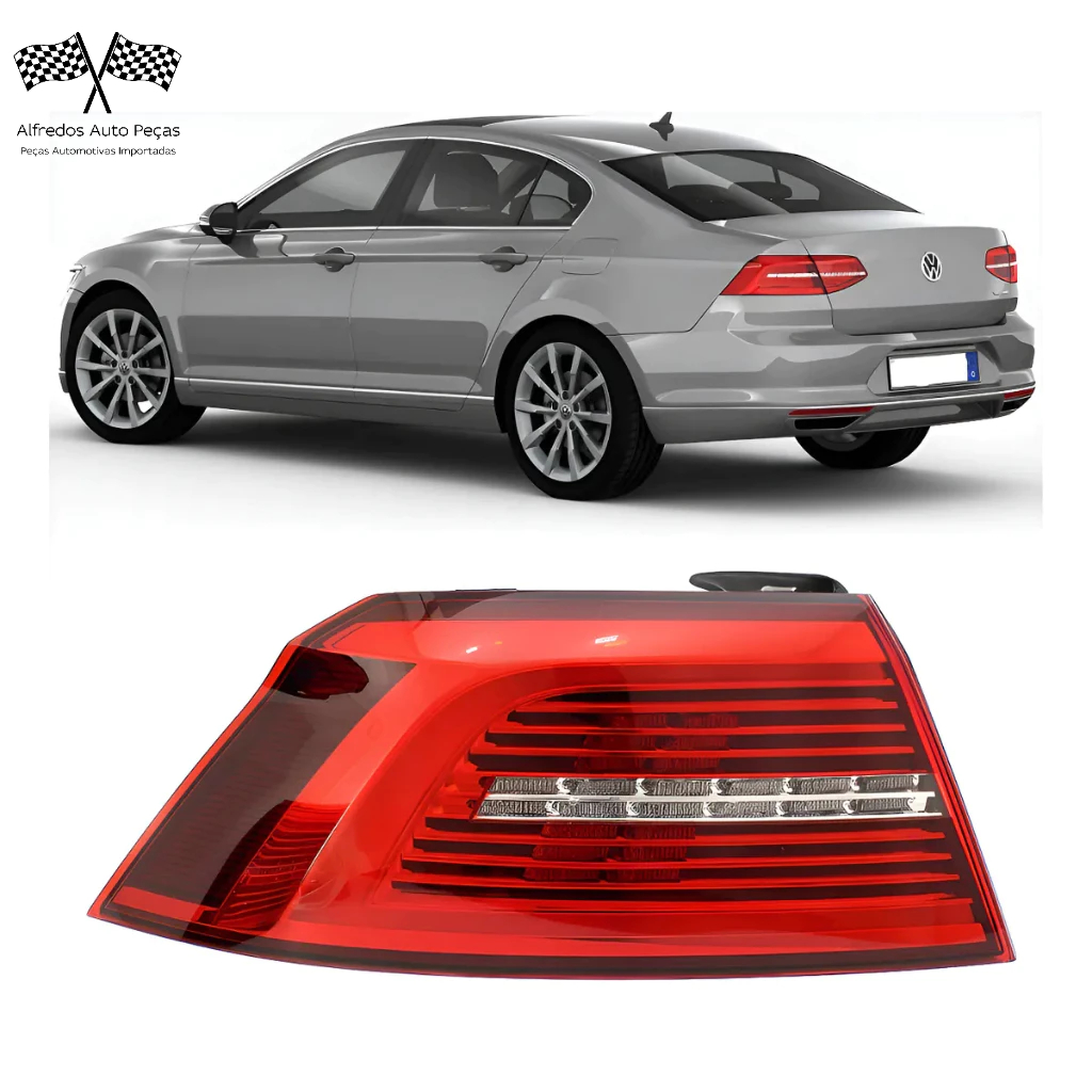 Lanterna Canto Led Motorista Volkswagen Passat 2017 2018 2019 Esquerdo Motorista Vermelho 3G5945207