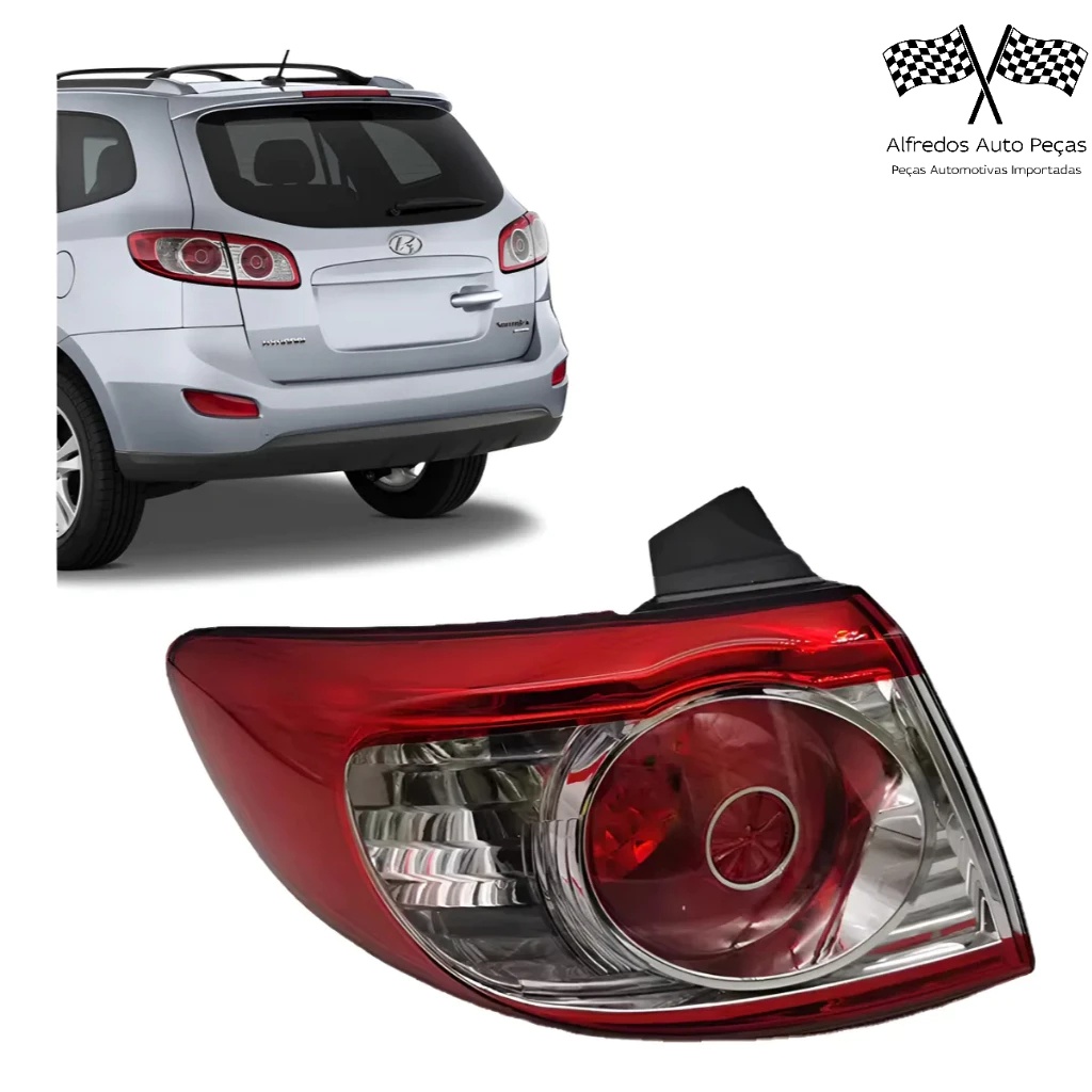 Lanterna Traseira Santa Fe 2010 2011 2012 2013 Esquerdo Motorista Vermelho 924062B520