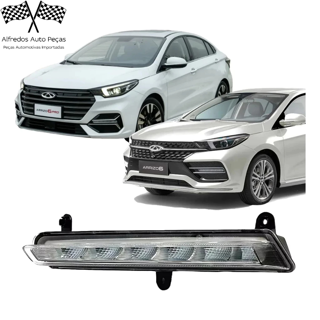 Farol Milha Drl Chery Arrizo 6 2020 2021 2022 2023 2024 Lado Esquerdo Motorista J604499010FL