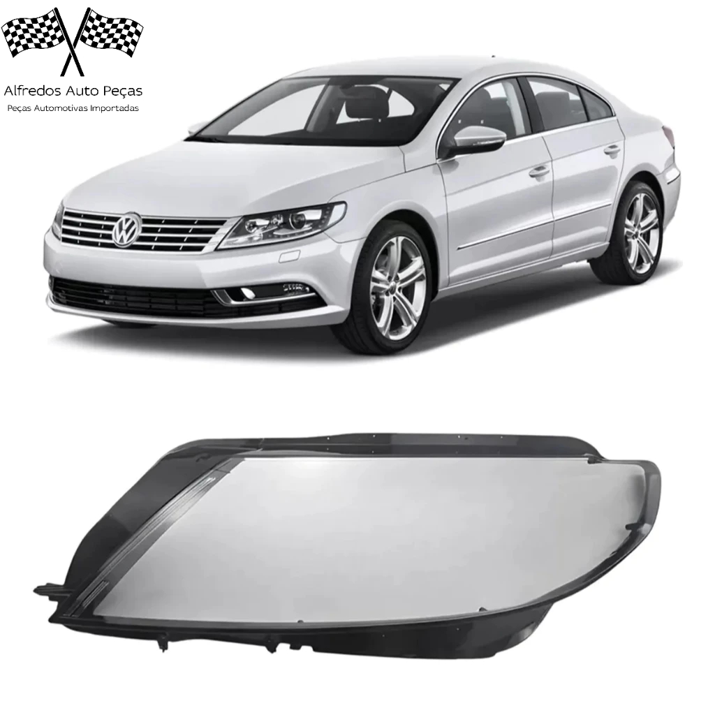 Lente Farol Dianteiro Passat Cc 2012 2013 2014 2015 2016 Lado Esquerdo Motorista