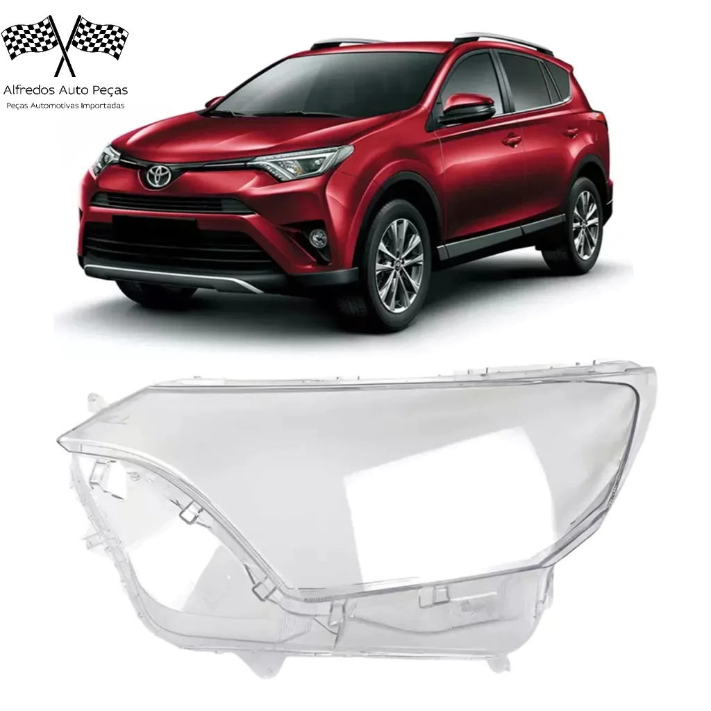 Lente Do Farol Dianteiro Toyota Rav4 2016 2017 2018 Esquerdo Motorista 81150-0R080 811500R080