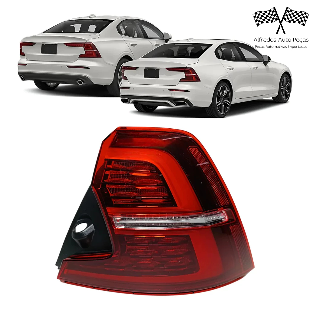Lanterna Canto Passageiro Volvo S60 2019 21 2022 Led Direito Passageiro Vermelho 31468193 31689680