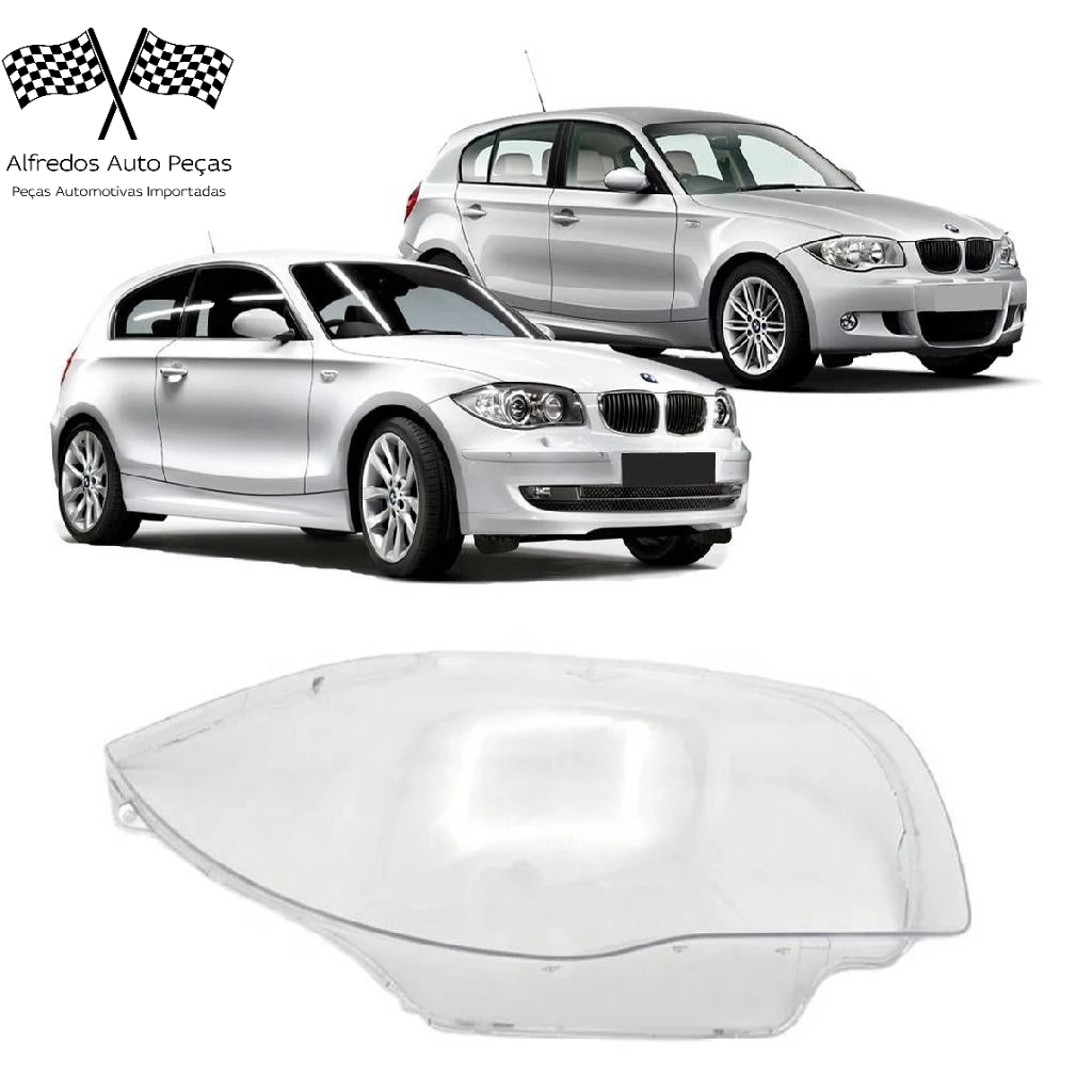 Lente Farol Bmw 118i 120i 130i 135i 2005 2006 2007 2008 2009 2010 2011 Lado Direito Novo