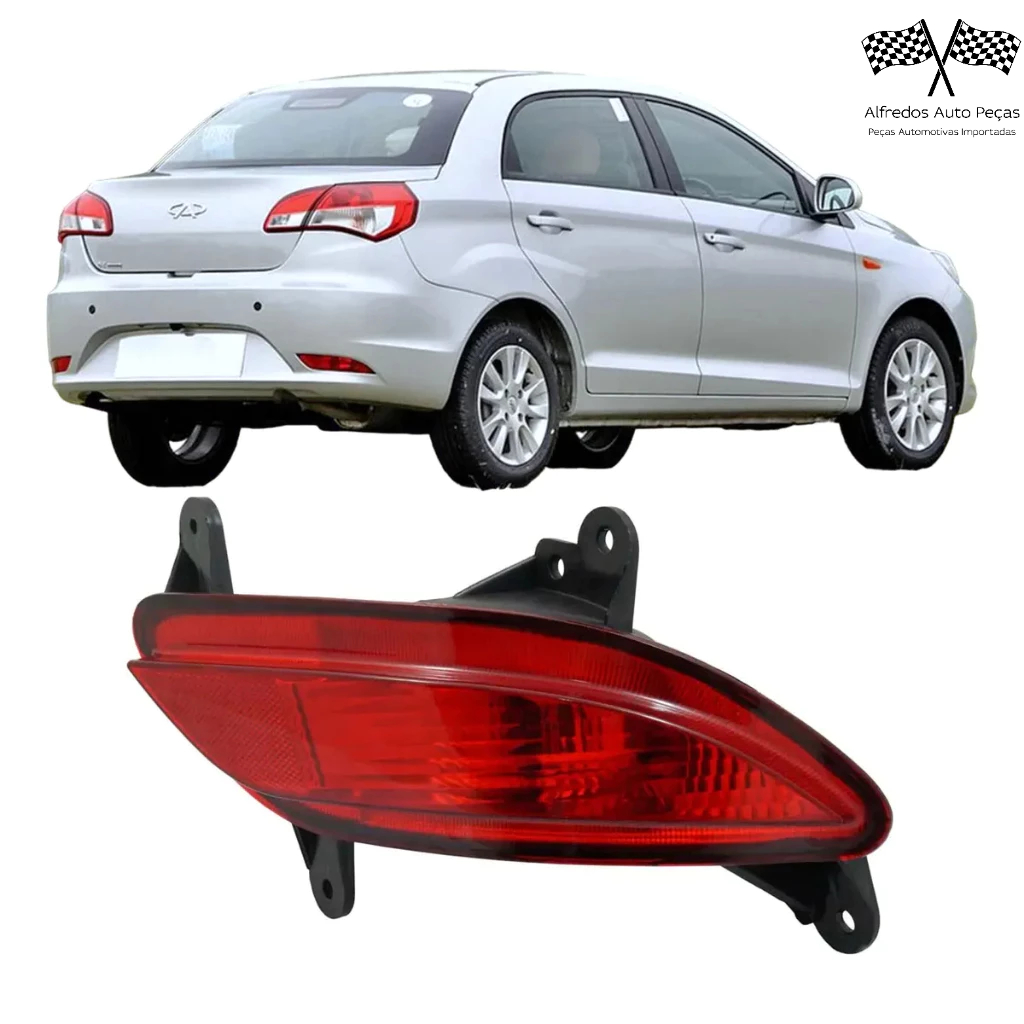 Refletor Parachoque Traseiro Chery Celer Sedan 2016 2017 2018 Direito Passageiro A13-4416030
