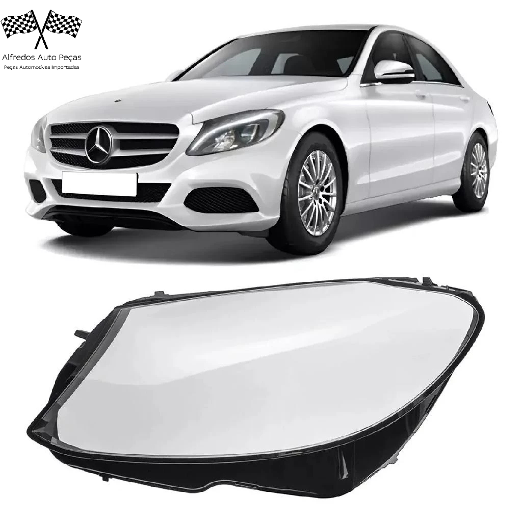 Lente Farol Mercedes C180 C200 C250 C300 2015 2016 2017 2018 2019 2020 Lado Esquerdo Novo