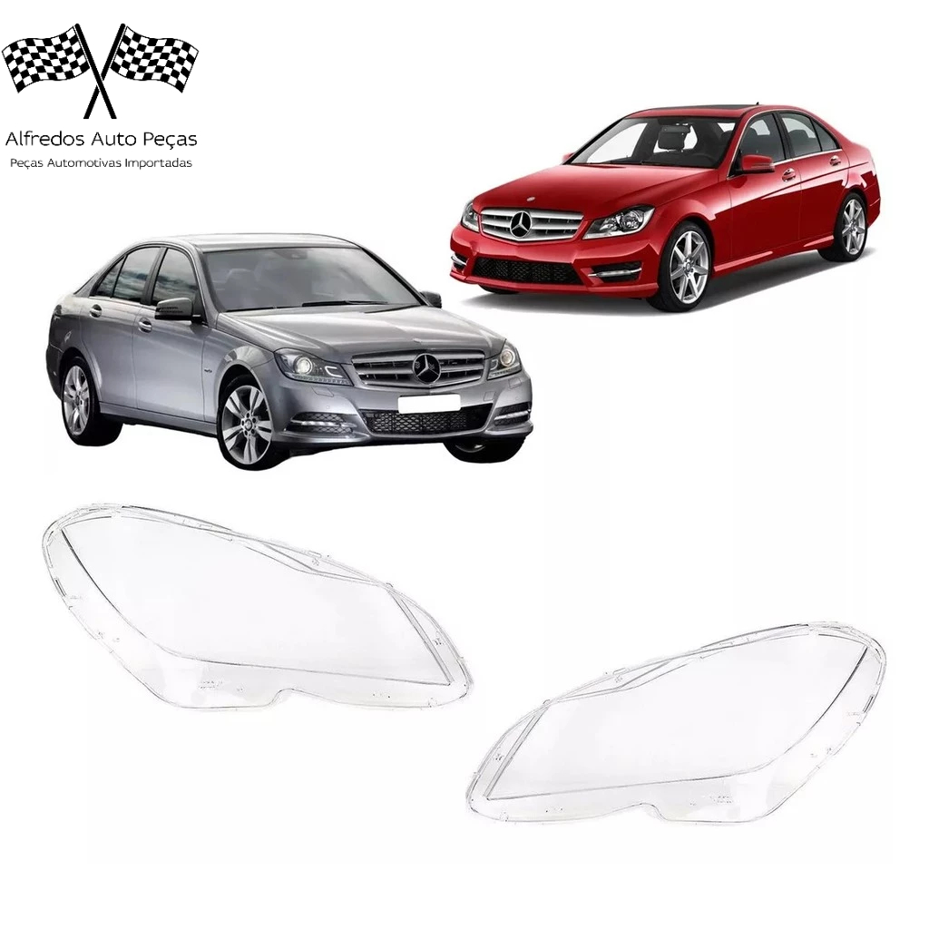 Lente Farol Mercedes C180 C200 C300 C350 2011 2012 2013 2014 Novo