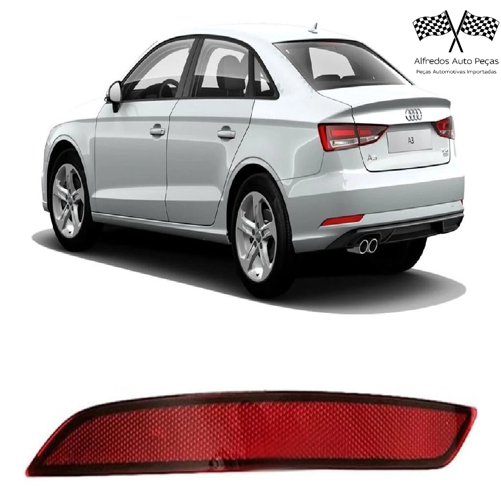 Refletor Parachoque Traseiro  Audi A3 Sedan 2017 2018 2019 2020 Lado Esquerdo