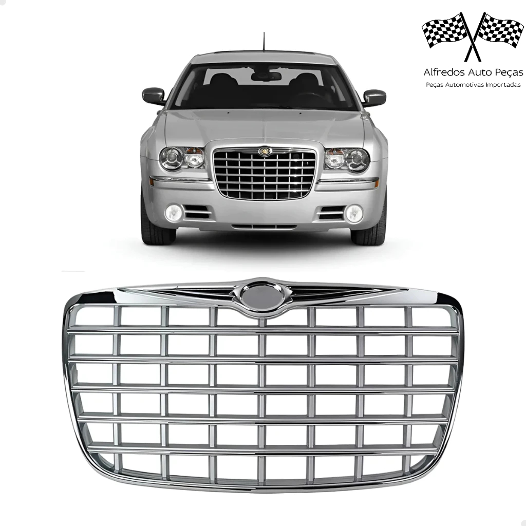 Grade Superior Cromada Parachoque Dianteiro Chrysler 300c 2006 2007 2008 2009 2010 2011 Novo