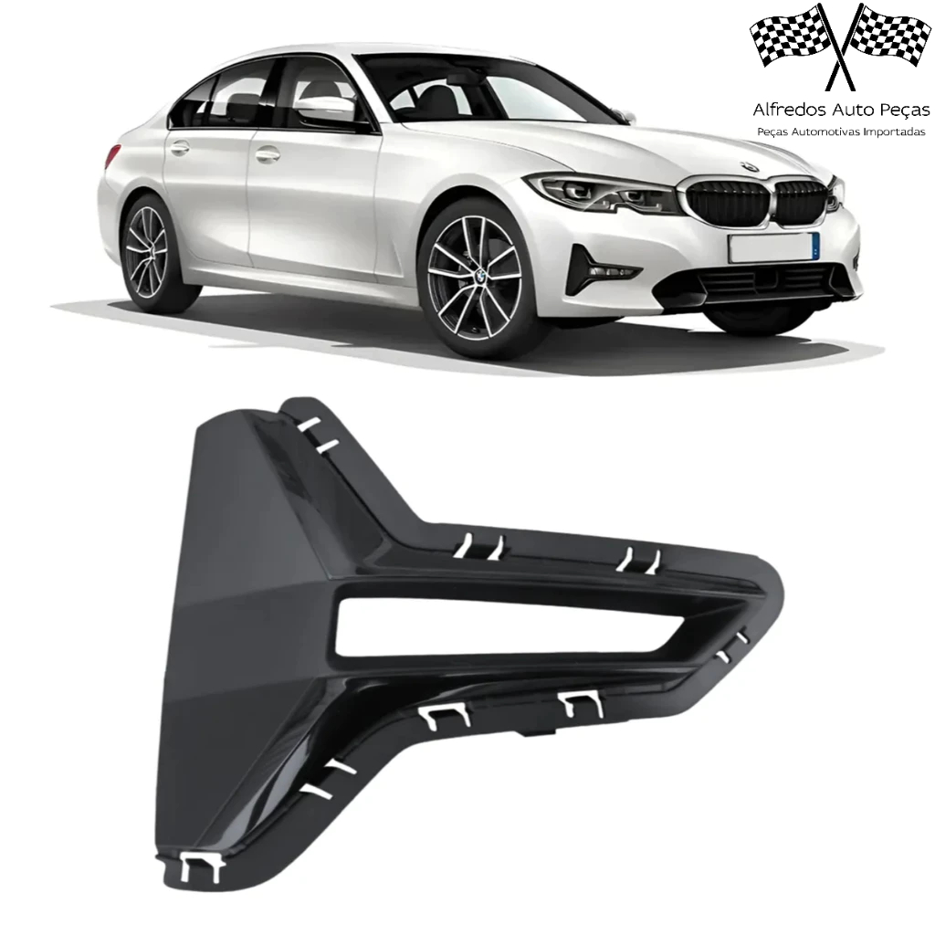Grade Moldura Farol Milha Bmw 320i 330i G20 2019 2020 2021 2022 Direito Passageiro 51117464274