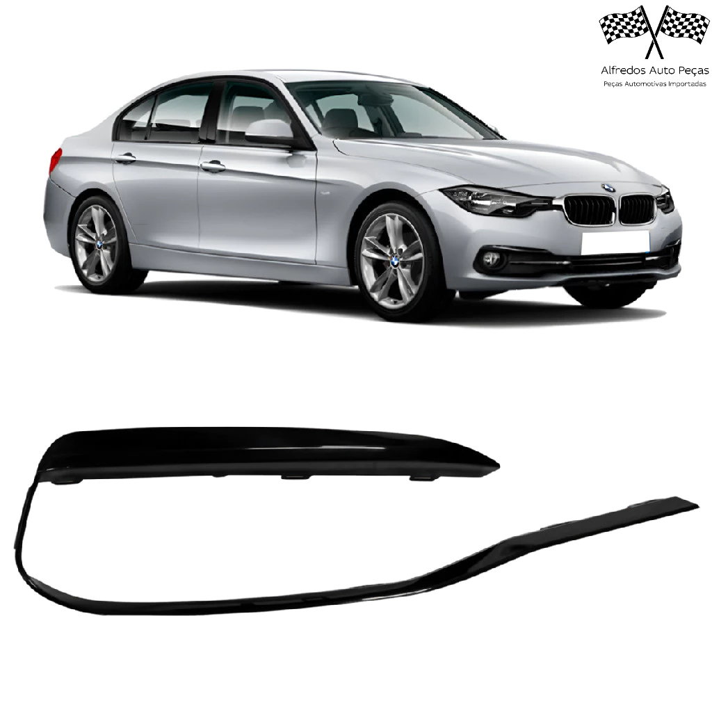 Friso Moldura Farol Milha Bmw Serie 3 320i 328i 2016 2017 2018 Direito Passageiro