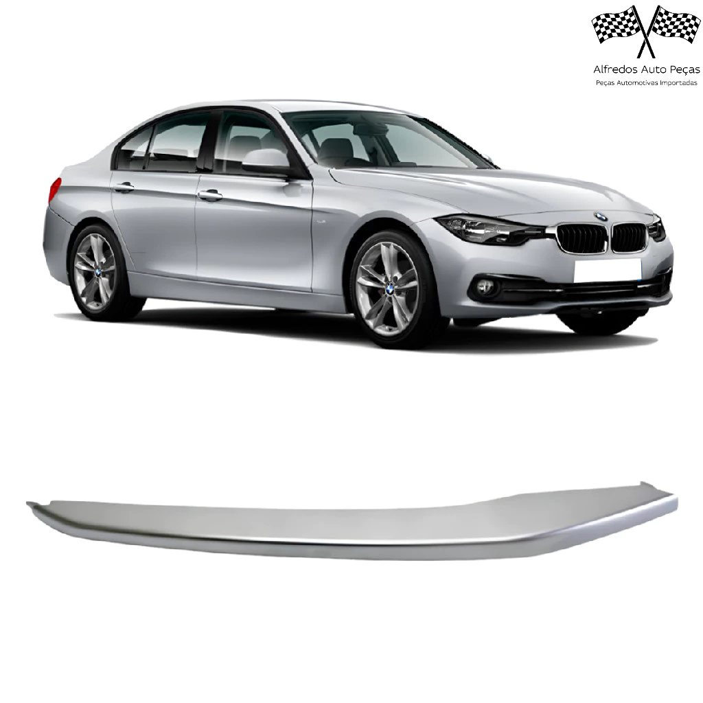 Friso Grade Moldura Milha Prateado Bmw Serie 3 320i 328i 2016 2017 2018 Direito Passageiro MR5907342