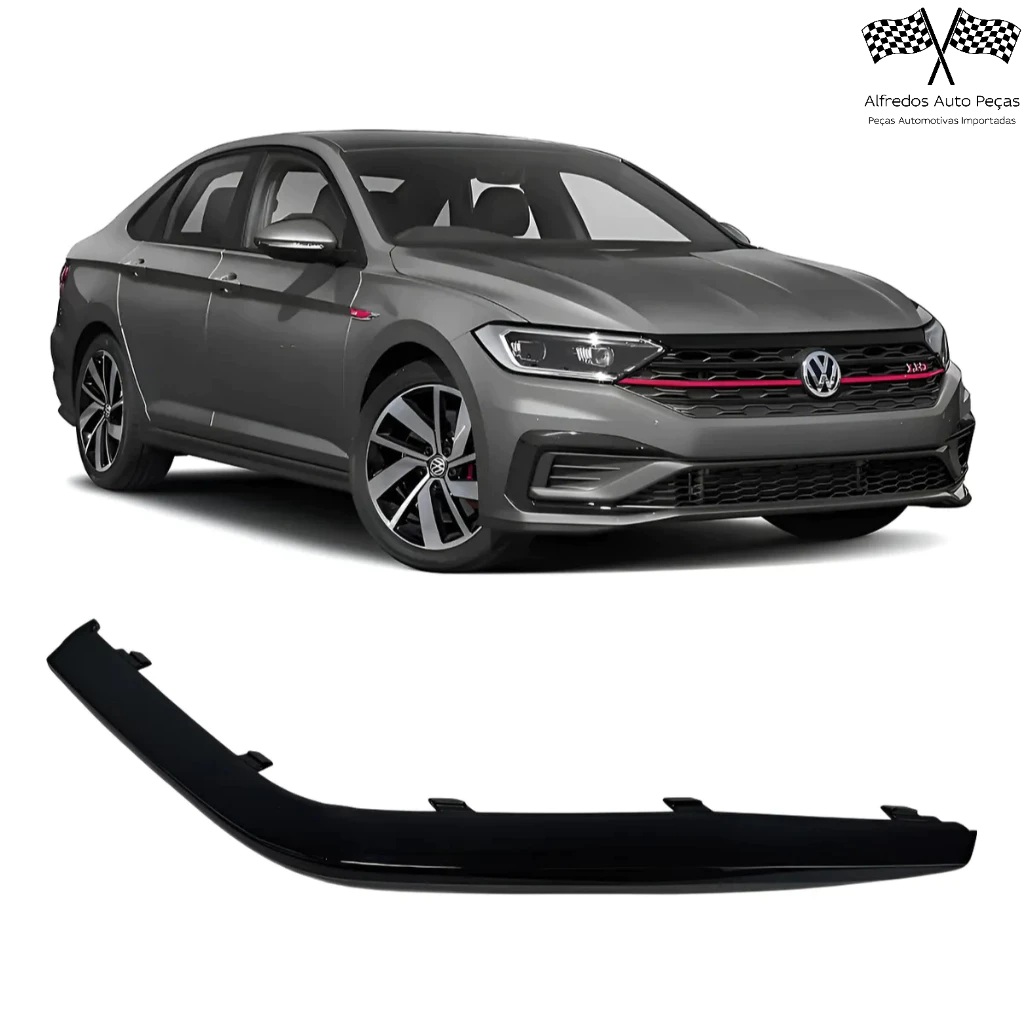 Spoiler Saia Lateral Parachoque Dianteiro Jetta Gli 2019 2020 2021 Direito Passageiro alf64019P
