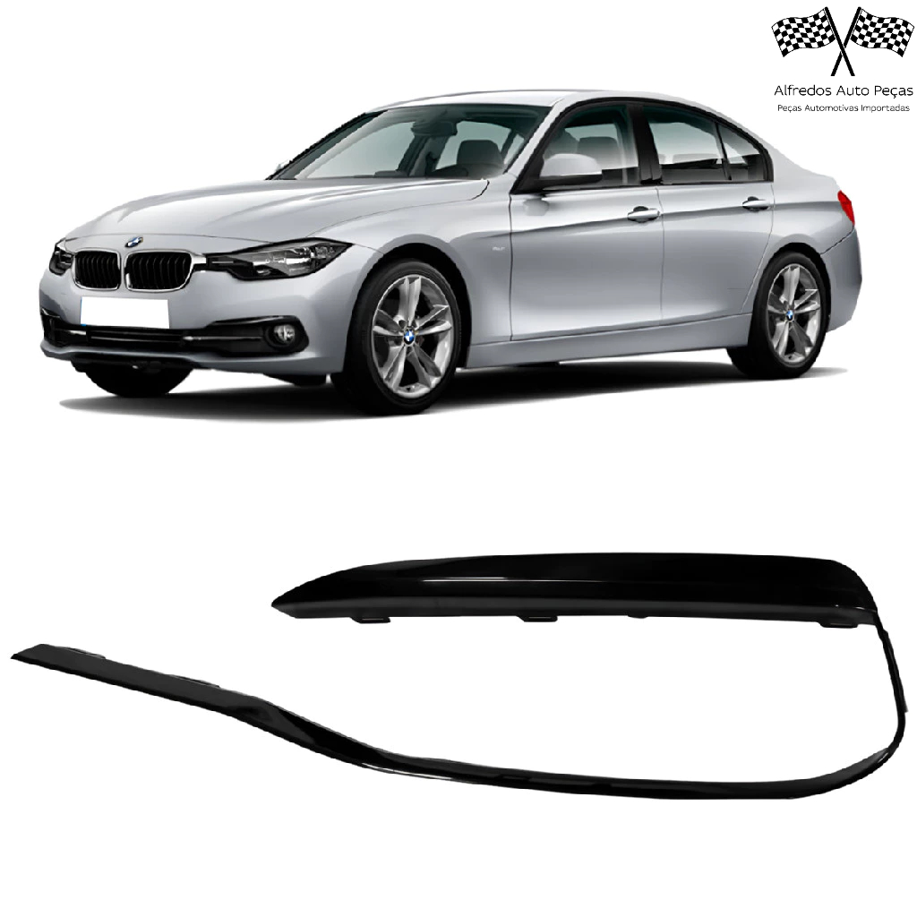 Friso Moldura Farol Milha Bmw 320i 328i 2016 2017 2018 Esquerdo Motorista