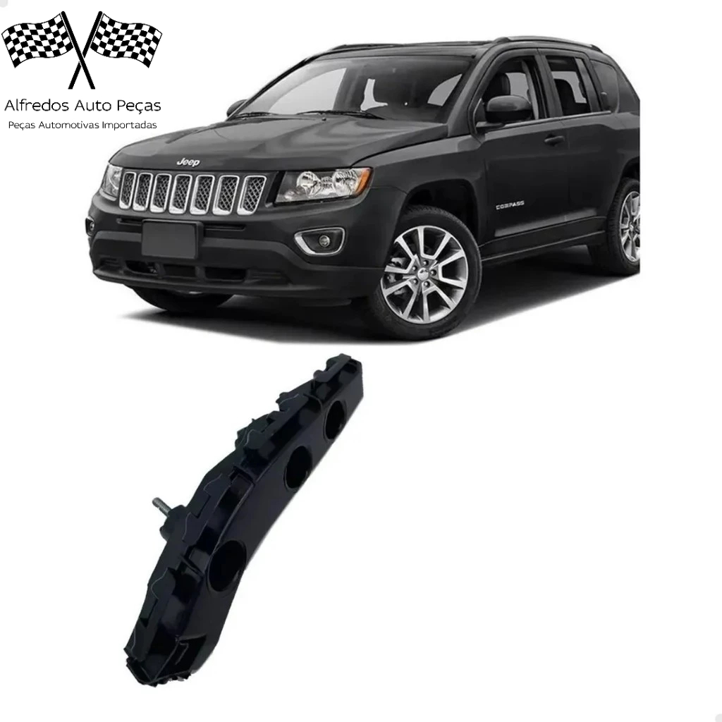 Guia Suporte Parachoque Dianteiro Compass 2011 2012 2013 2014 2015 2016 Esquerdo SM-JP1106001-RL