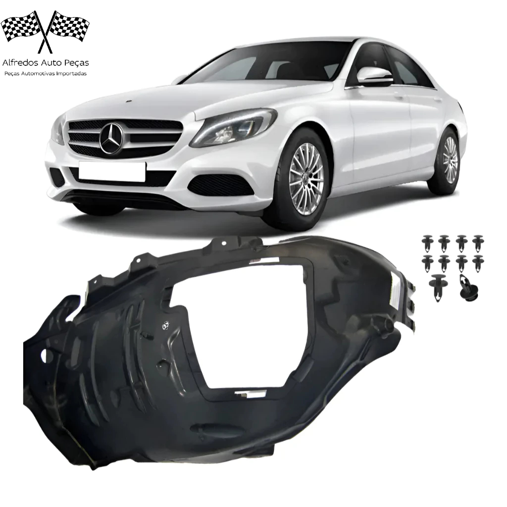 Parabarro Lameiro Frontal Mercedes C180 C200 C250 2016 2017 2018 Esquerdo Motorista A2056903301