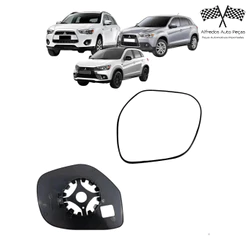 Base Lente Retrovisor Mitsubishi Asx 2011 12 13 14 15 16 17 18 2019 Esquerdo Motorista 7632B609