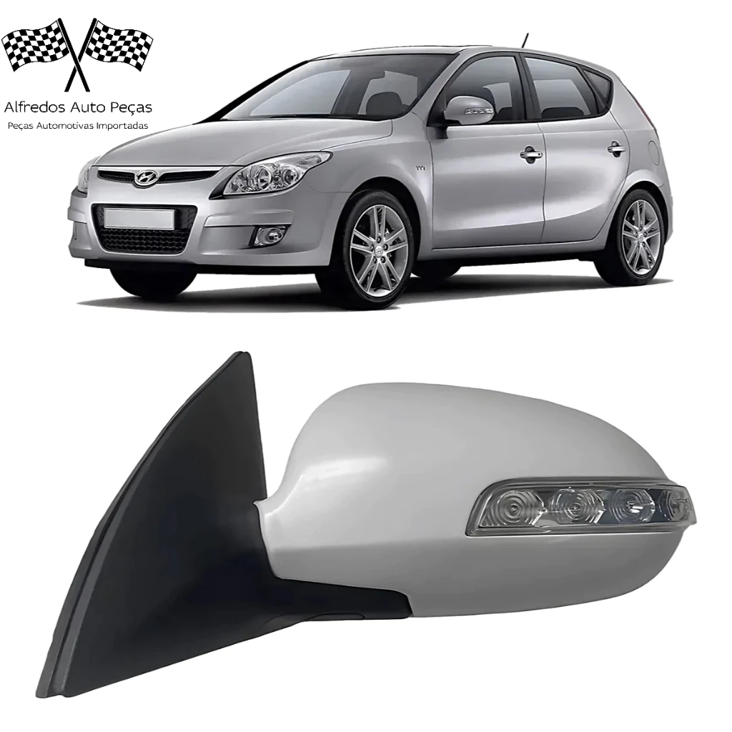 Retrovisor Retratil Com Pisca I30 2009 2010 2011 2012 Esquerdo Motorista Novo 876202L700
