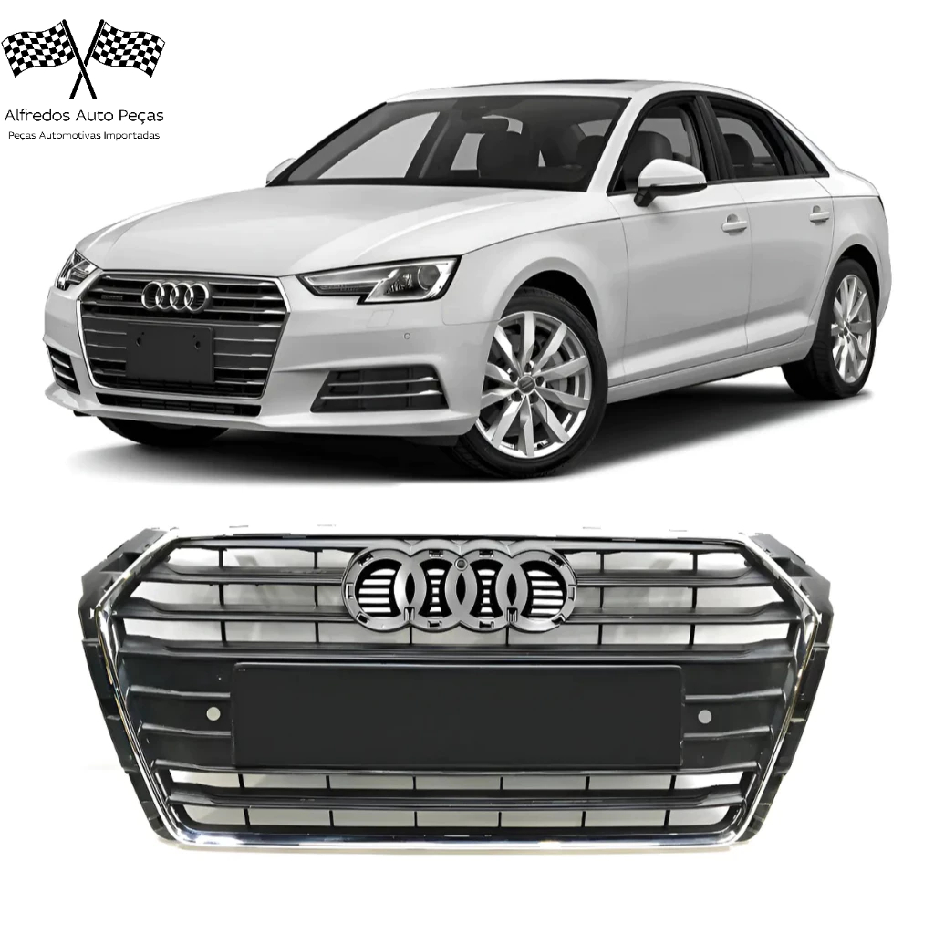 Grade Moldura Cromada C Furo Sensor Audi A4 2016 2017 2018 2019 8W0853651F