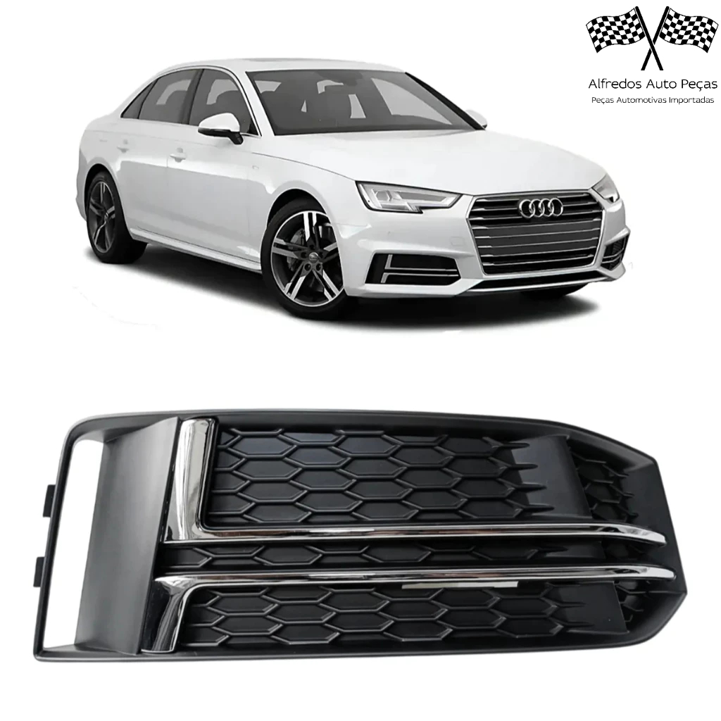 Grade Moldura Farol Milha Dianteiro Audi A4 S Line 2016 2017 2018 Direito Passageiro Novo 8W0807632F