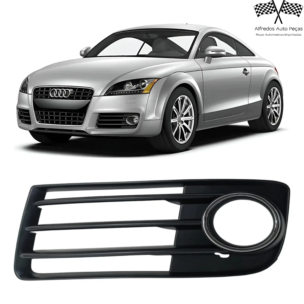 Grade Farol De Milha Aro Cromado Audi Tt 2011 2012 2013 2014 Esquerdo Motorista 8J0807681J