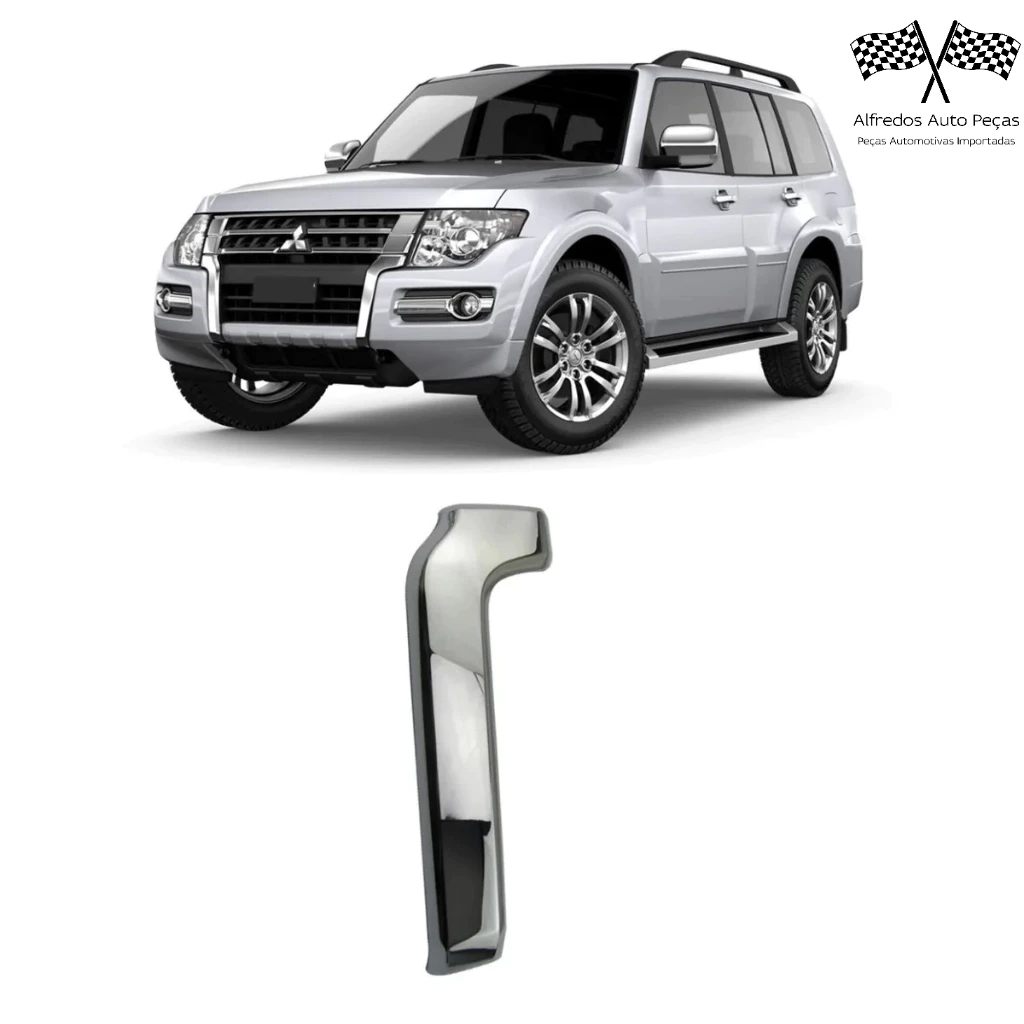 Friso Inferior Cromado Grade Dianteiro Pajero Full 2015 2016 2017 2018 2019 2020 Esquerdo 6407A121