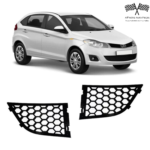 Grade Inferior Lateral Parachoque Dianteiro Chery Celer 2013 2014 2015 A13-8401009FL Par