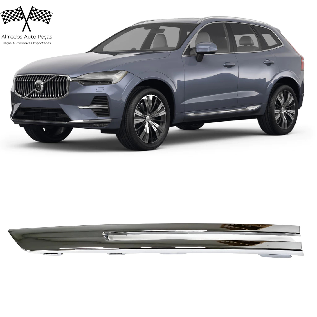 Friso Cromado Grade Milha Volvo Xc60 T8 2021 2022 2023 2024 Esquerdo Motorista 32227905