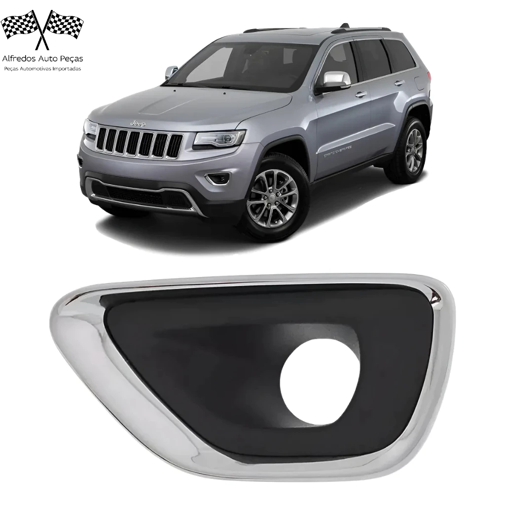 Grade Milha Moldura Cromado Dianteiro Jeep Grand Cherokee 2014 2015 Esquerdo Motorista 68143083AB