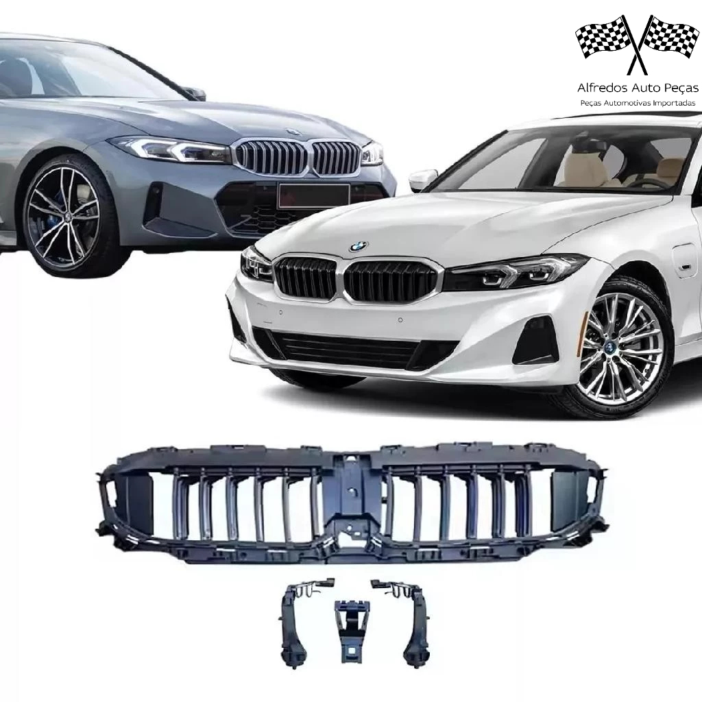 Suporte Grade Defletor Parachoque Dianteiro Bmw Serie 3 320i 330e M Sport 2023 2024 51745A2DB49