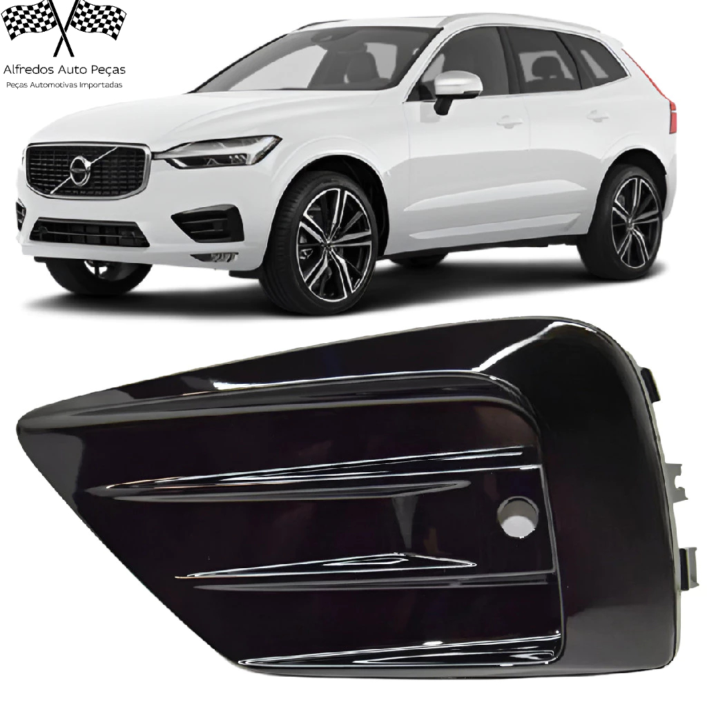 Grade Moldura Acabamento Black Piano Volvo Xc60 Rdesign 2017 2018 Esquerdo Motorista 31449128