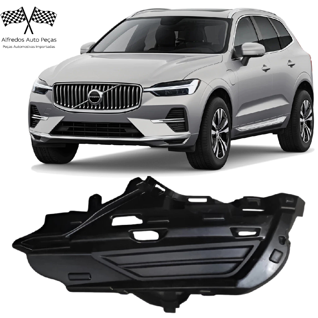 Acabamento Grade Moldura Milha Esquerdo Motorista Volvo Xc60 2021 2022 2023 2024