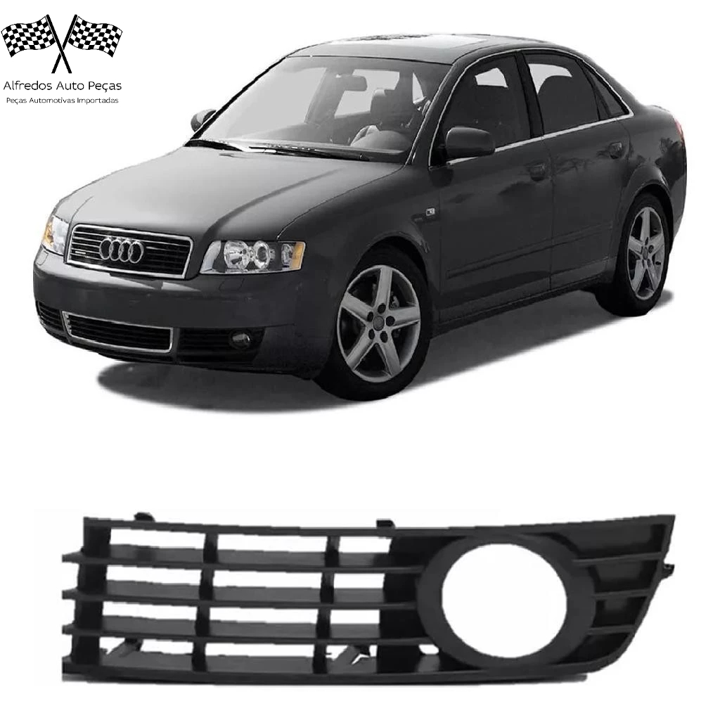 Grade Farol Milha Parachoque Dianteiro Audi A4 2001 2002 2003 2004 Esquerdo Motorista 8E0807681