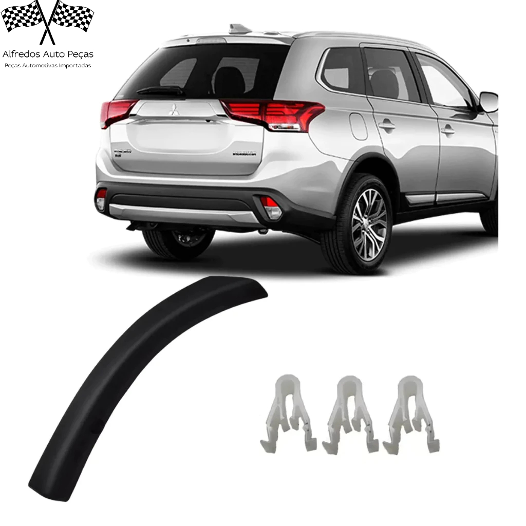 Friso Alargador Moldura Traseira Outlander 2016 2017 2018 2019 2020 Lado Direito Passageiro 4745414