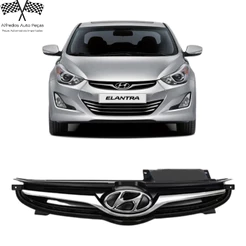 Grade Superior com Friso Cromado Emblema Elantra 2015 2016 Novo 86811-3x700