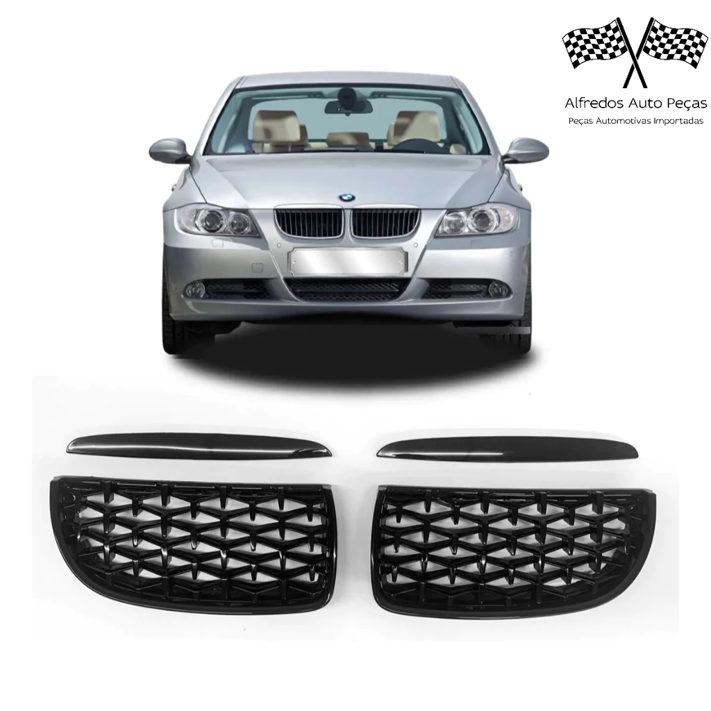 Grade Superior Preto Black Piano Diamond Meteor BMW E90 320i 325i 330i 2005 2006 2007
