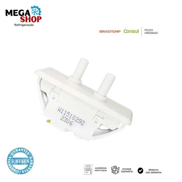 Interruptor Porta Duplo Brastemp e Consul BRE57 BRE59 BRE58 BRE80 BRV80 CRM50 CRM56 W11510292 ORIGINAL