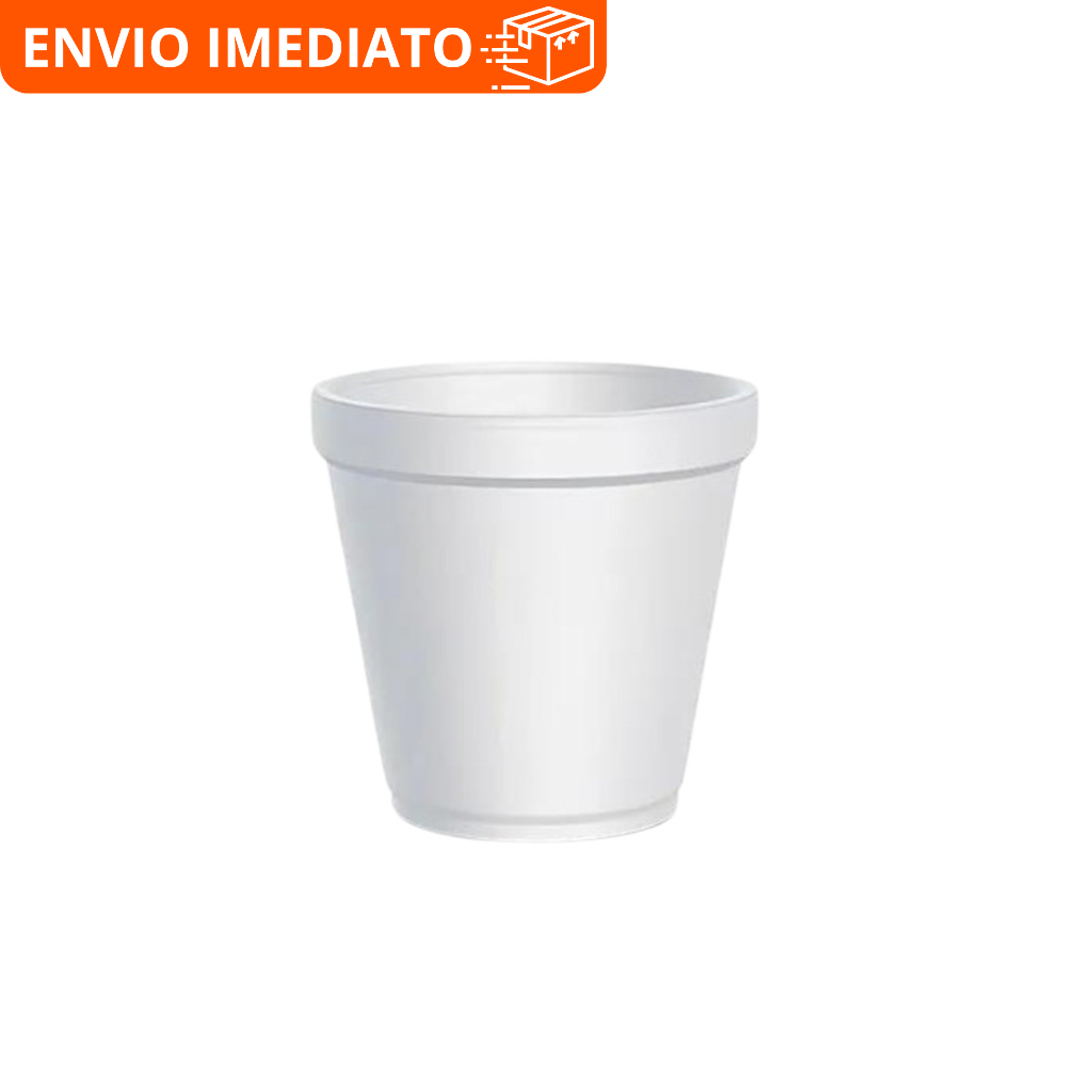 Pote Térmico Isopor 360ml C/25 Ultra Marmita Caldo Açaí Delivery