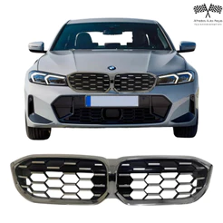 Grade Dianteira Colmeia Cromada Bmw Serie 3 G28 320i 330e 2022 2023 2024 2025 Novo