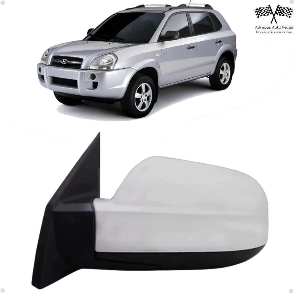 Retrovisor Tucson 2006 2007 2008 2009 2010 2011 2012 2013 2014 2015 2016 2017 Motorista Esquerdo