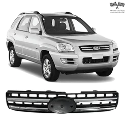 Grade Superior Central Friso Cromado Parachoque Dianteiro Sportage 2005 2006 2007 2008 863501F031