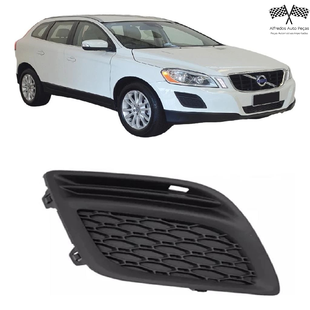 Grade Parachoque Milha Passageiro Volvo Xc60 2009 2010 2012