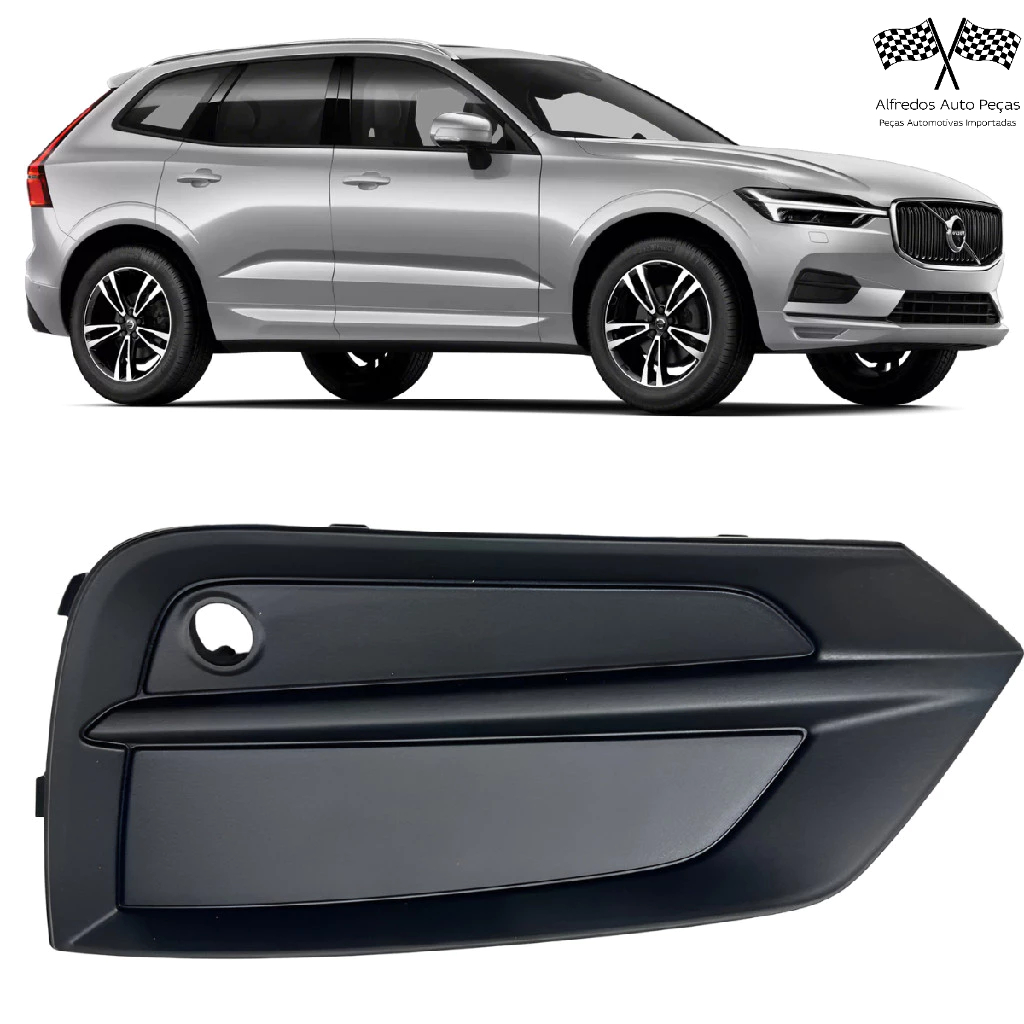 Grade Parachoque Dianteiro Direito Passageiro Volvo Xc60 2018 2019 2020 2021