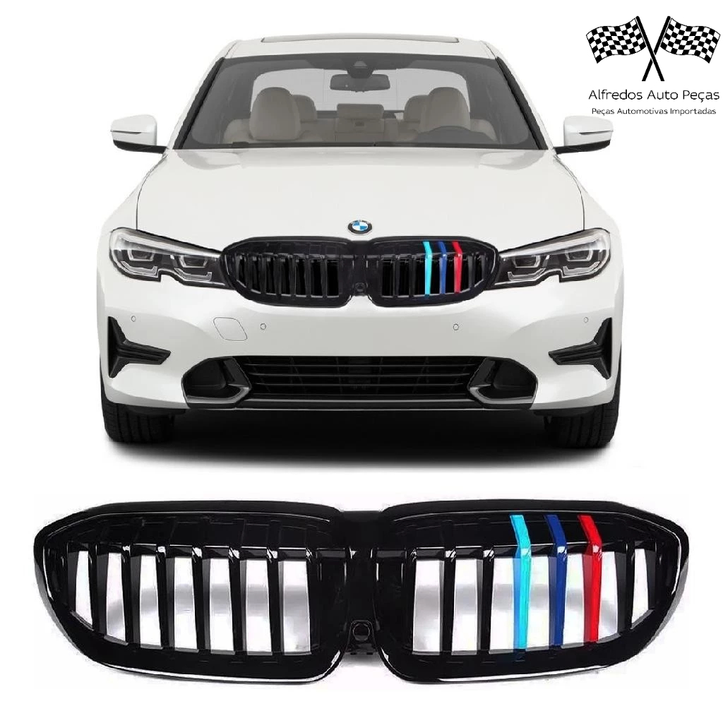 Grade Dianteira Bmw Serie 3 318i 320i G20 2019 2020 2021 2022 Customização 3 Cores M3