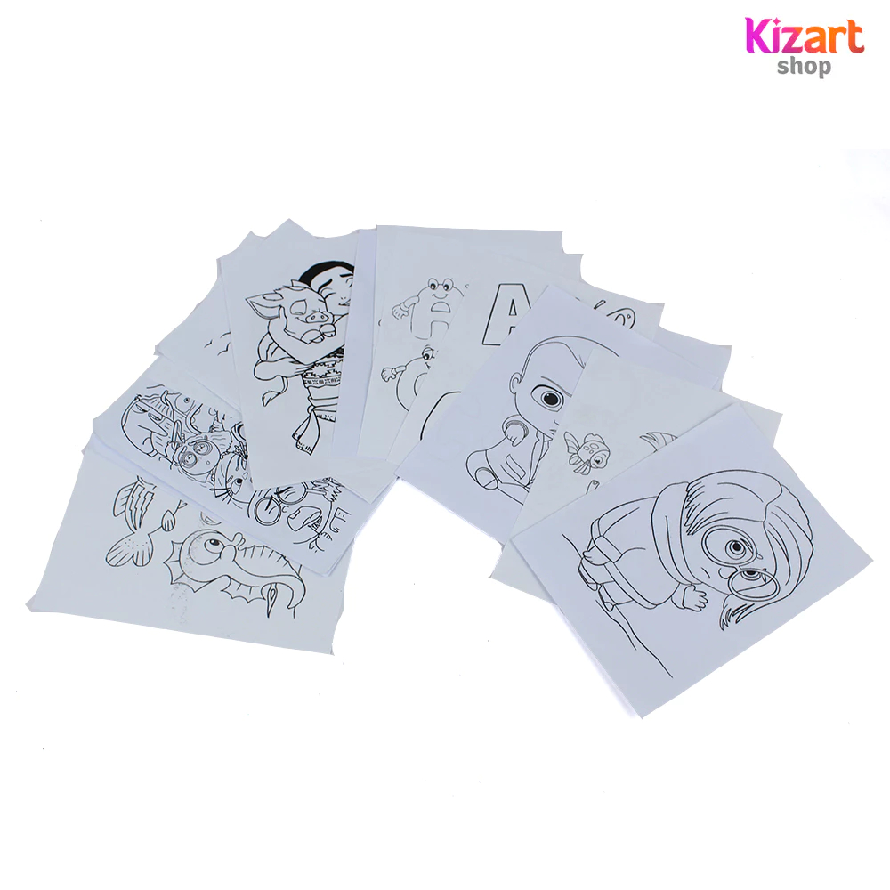 Folhas Soltas Apenas Desenhos Para Colorir E Pintar Imagens Sortidas Varias Quantidades em Oferta na Shopee