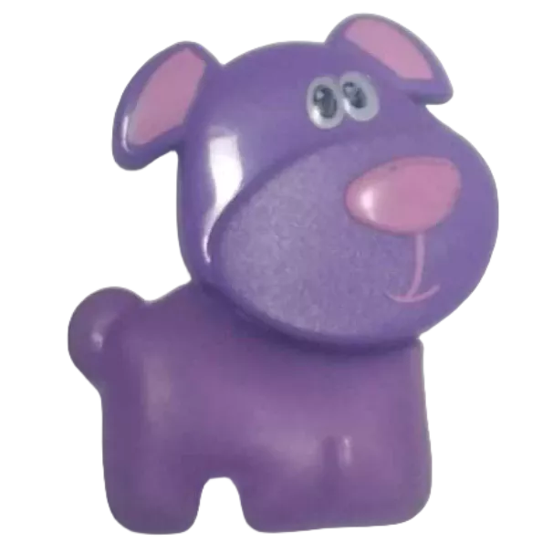Boneco Cachorro Roxo Anel De Dentição Importado Francês Anneau De Dentition "chiot"
