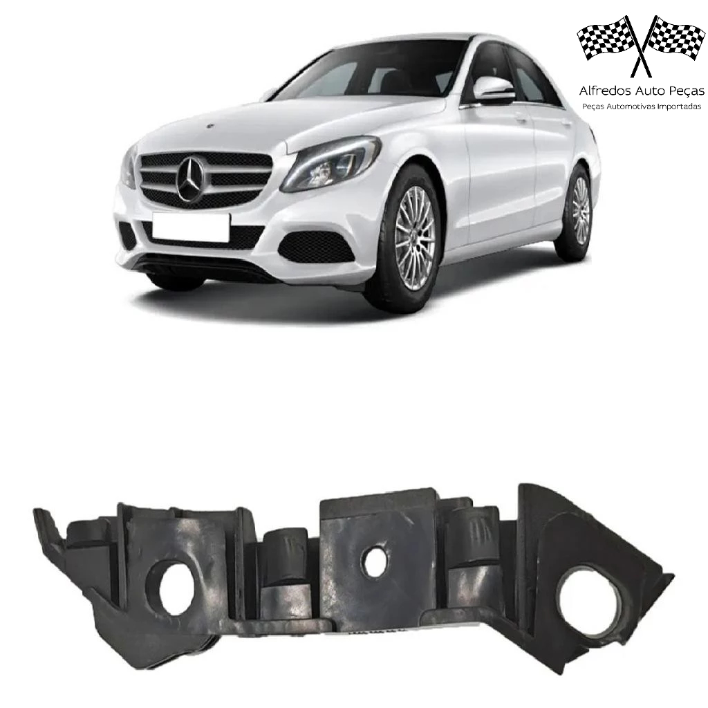 Guia Parachoque Mercedes C180 C200 W205 Dianteiro Esquerdo