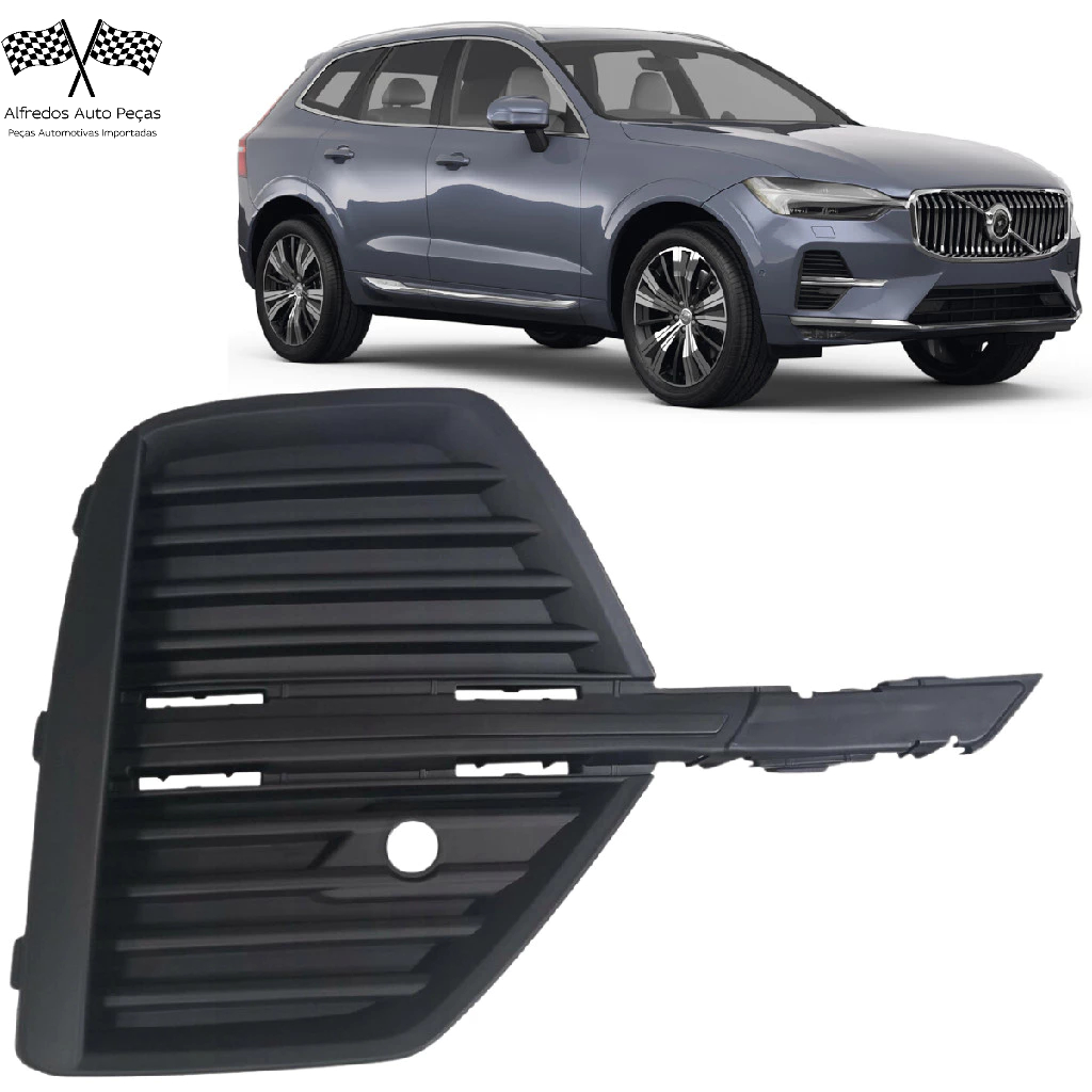 Grade Tela Farol De Milha Direito Passageiro Volvo Xc60 T8 2021 2022 2023 2024 32234947