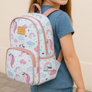Mochila Infantil escolar e maternidade Impermeável diversas Estampas Escolar Passeio Crec…